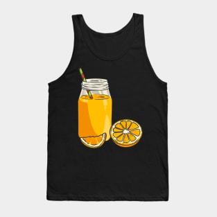 Orange Juice Oranges Fruit Juice Drink Tank Top